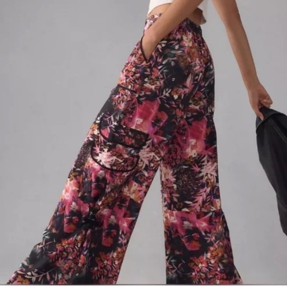 By Anthropologie‎ Palazzo Utility Pants
Size 2 Side Tie Detail Wide Leg - Picture 3 of 6